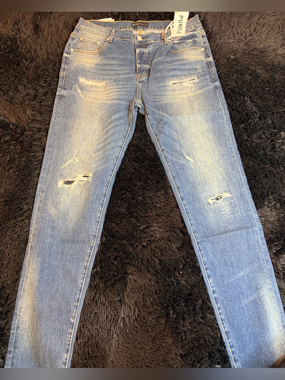 torrid Distressed Skinny Jeans in Light Blue Wash